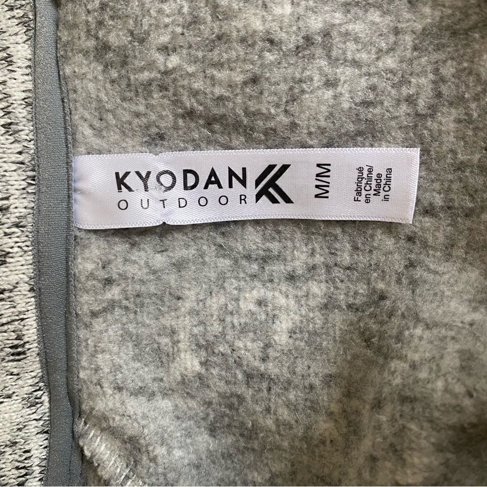 Kyodan Outdoor Grey Quarter Zip Sweatshirt Size Medium - Picture 6 of 6